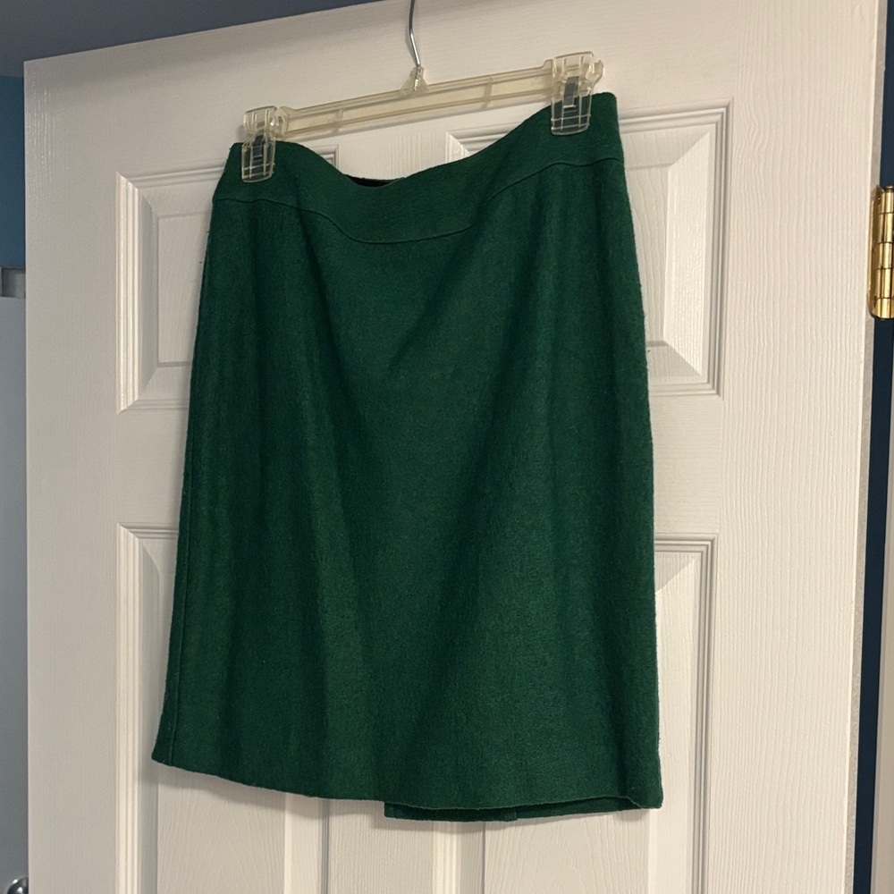 Banana Republic Forest Green A-Line Skirt